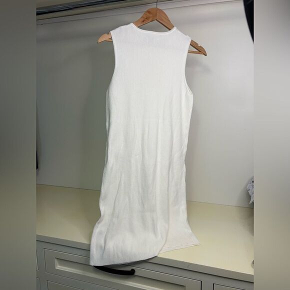 Lita by Ciara Women’s Ribbed Sleeveless Sweater Dress Color: Milk - Picture 5 of 5